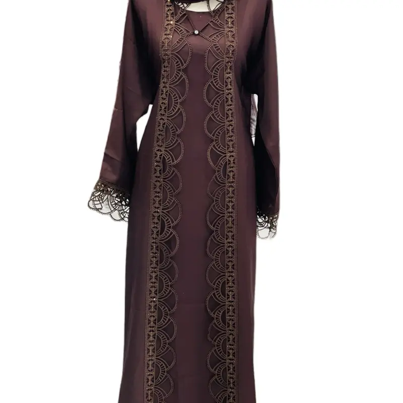 Tahiya Abaya - Available in Coffee and Grey, Includes Inner, Hijab & Belt
