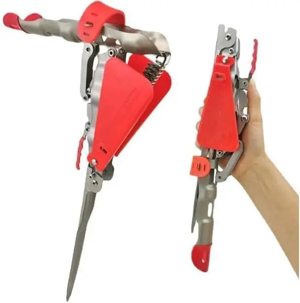 KUANHONG Automatic spring-loaded fishing rod holder - made of stainless steel, suitable for ground support, adjustable sensitivity, foldable fishing rod holder.