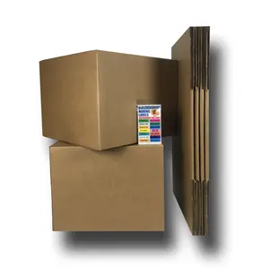 UBMOVE Large Moving Boxes - Pack of 6 - 20" x 20" x 15" & Moving Labels