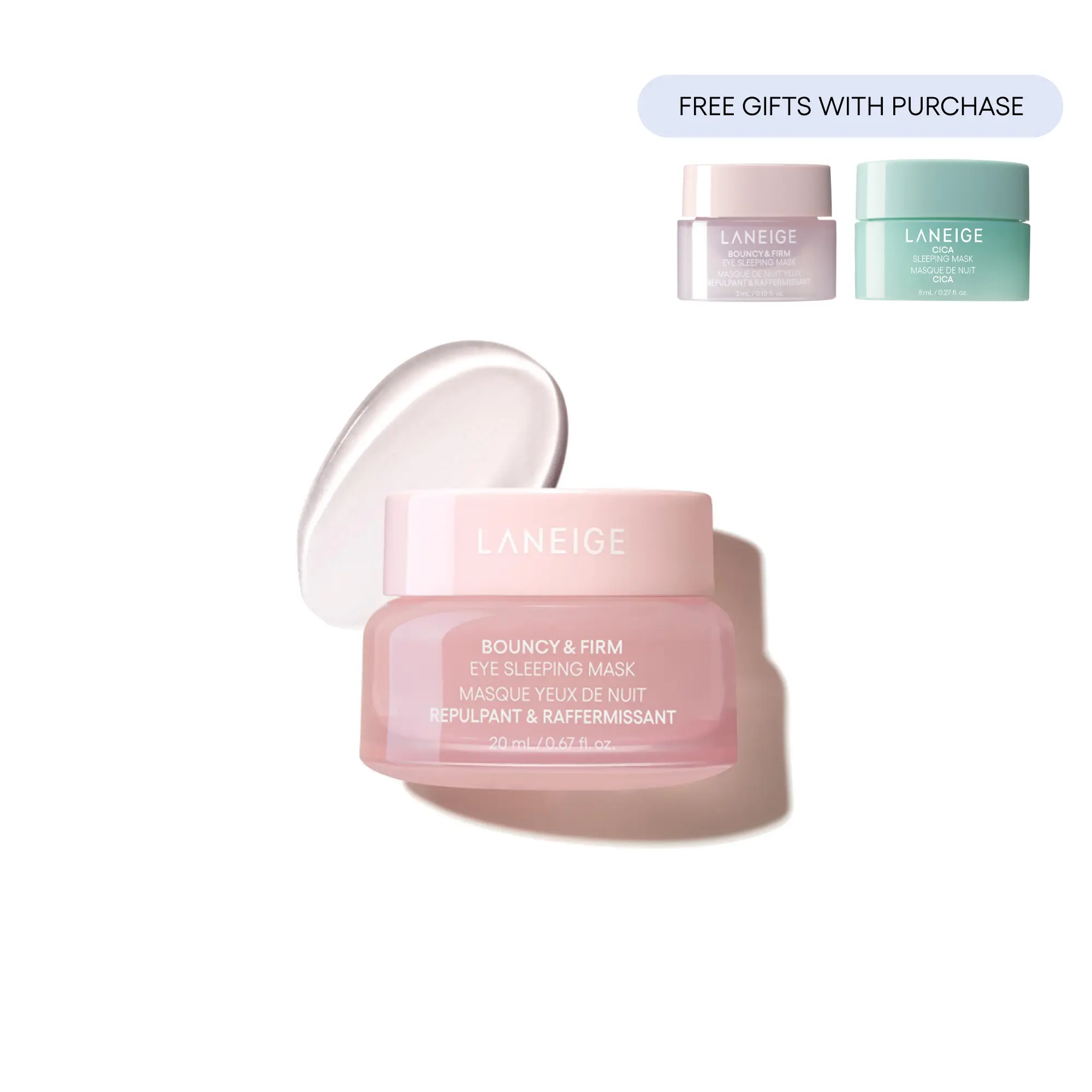 Laneige Bouncy & Firm Eye Sleeping Mask, Firming, Depuffing