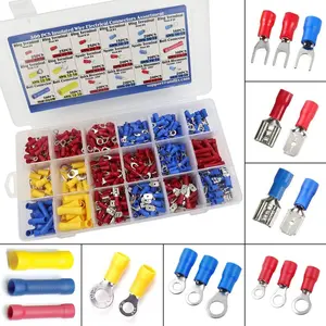 300 count Insulated Wire Electrical Connectors - , Ring, Spade, Quick Disconnect - Crimp Terminals Connectors Assortment Kit
