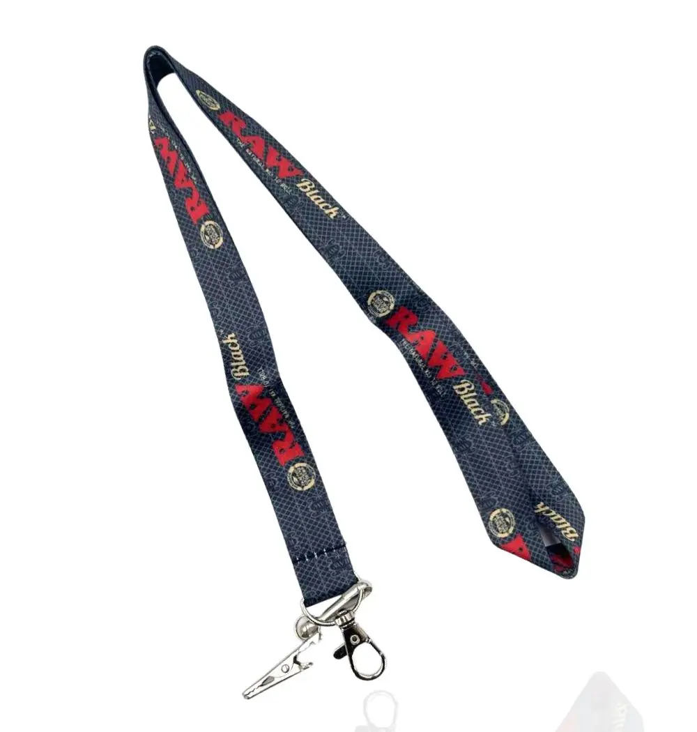 RAW Black Lanyard – Official Logo Keychain Lanyard
