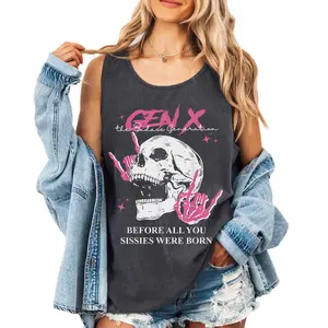 Retro Gen X Tank Top – The Badass Generation Before All You Sissies – Gen Xers Graphic Unisex Tank Top