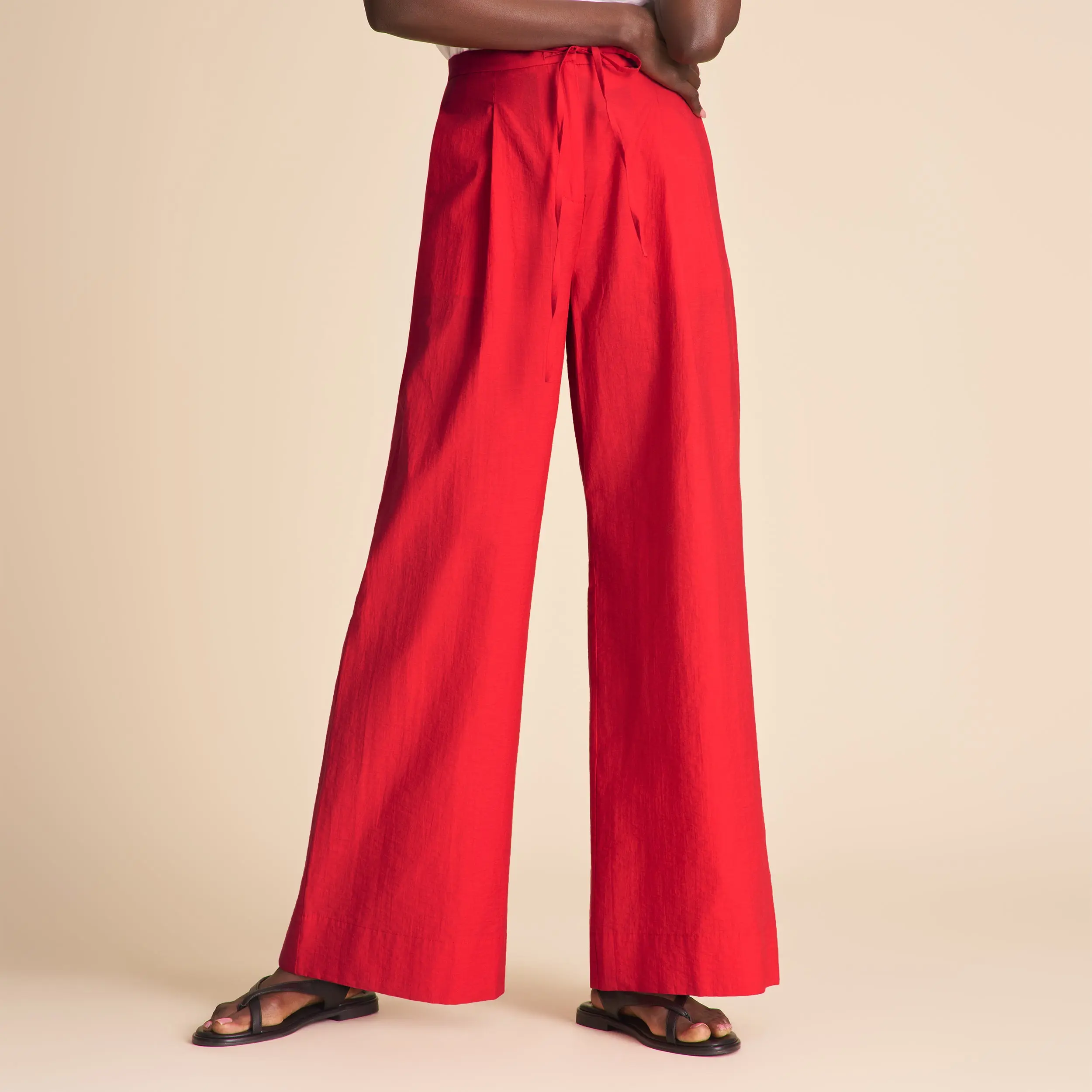 Agatha Statement Pant - Voile :: Ribbon Red