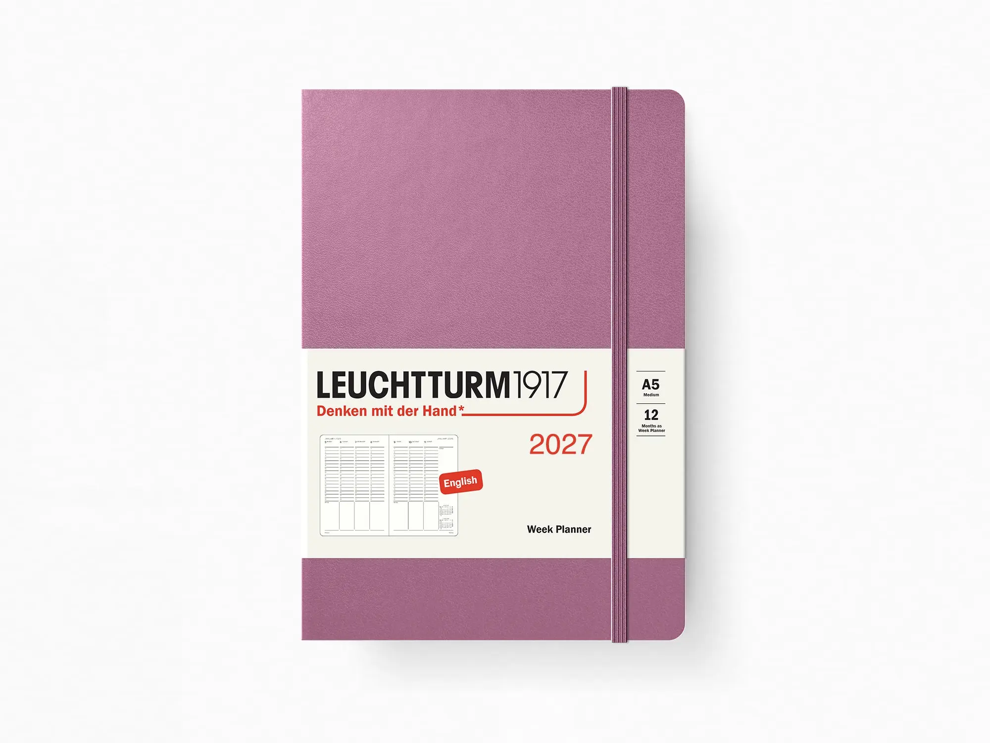 2027 Leuchtturm 1917 Week Planner - DUSTY ROSE