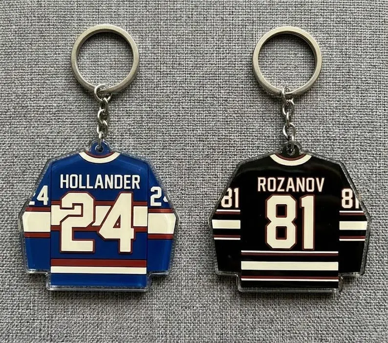 Heated Rivalry Hollanov Inspired Acrylic Keychains / Bag Charms, Team Rozano Keychain, Heated Rivalry Keychain, Shane Hollander Keychain, Ilya Rozanov Keychain