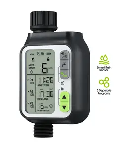 Smart Sprinkler Timer Outdoor Irrigation Water Garden Rain Sensor Auto Shutoff