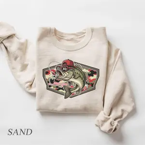 Funny Fishing Valentine Shirt, Bass Fish Love Sweater, Angler Gift for Him, Valentines Day Fisherman Shirt, Fishing Gift