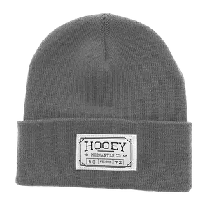 Hooey Unisex Mercantile Patch Light Grey Beanie 2050GY