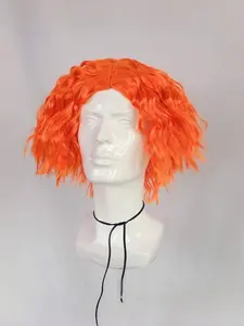 Alice in Wonderland Mad Hatter Curly Wig, Wavy Wig, Halloween Party Cosplay Costume Accessory, Authentic Style Replica Hairpiece