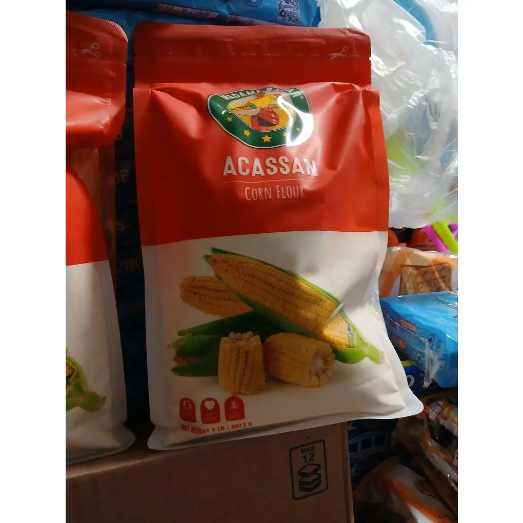 Acassan Certified Organic Pure Corn Flour - 2 lb, Ideal for Baking and Cooking