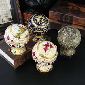 Modern Minimalist Cigarette Ashtray, Dual Slot Separated Design with Windproof Cover, Detachable Cleanable, Car Use/balcony Office Desk, Interior Decoration Accessories