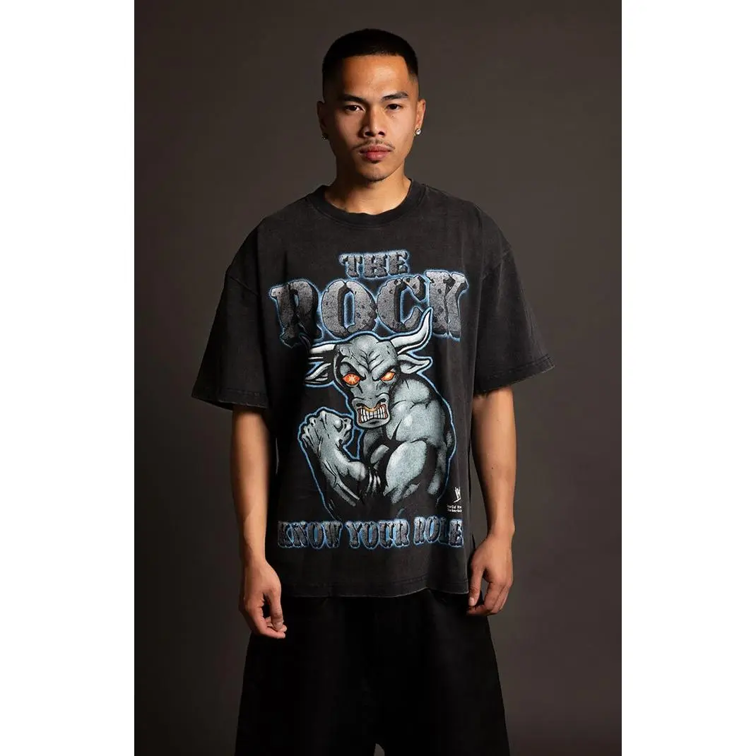 PacSun Men's WWE WrestleMania The Rock Name T-Shirt - Multicolor