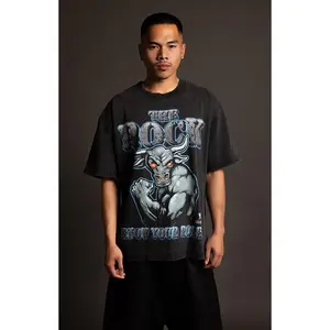 PacSun Men's WWE WrestleMania The Rock Name T-Shirt - Multicolor