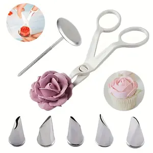 Cake Decorating Tool Set (7 Counts/set), Durable Cake Decorating Tool, Professional Cake Decorating Tool Set for Home Kitchen, Nozzle Tips