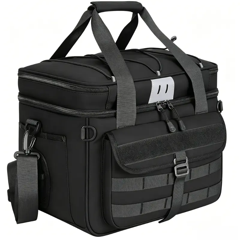 30L Large Capacity Fishing Tackle Bag, Waterproof Gear Equipment Storage Bag with Padded Shoulder Strap for Saltwater and Freshwater Fishing, Perfect Gift for Men fishing  stuff