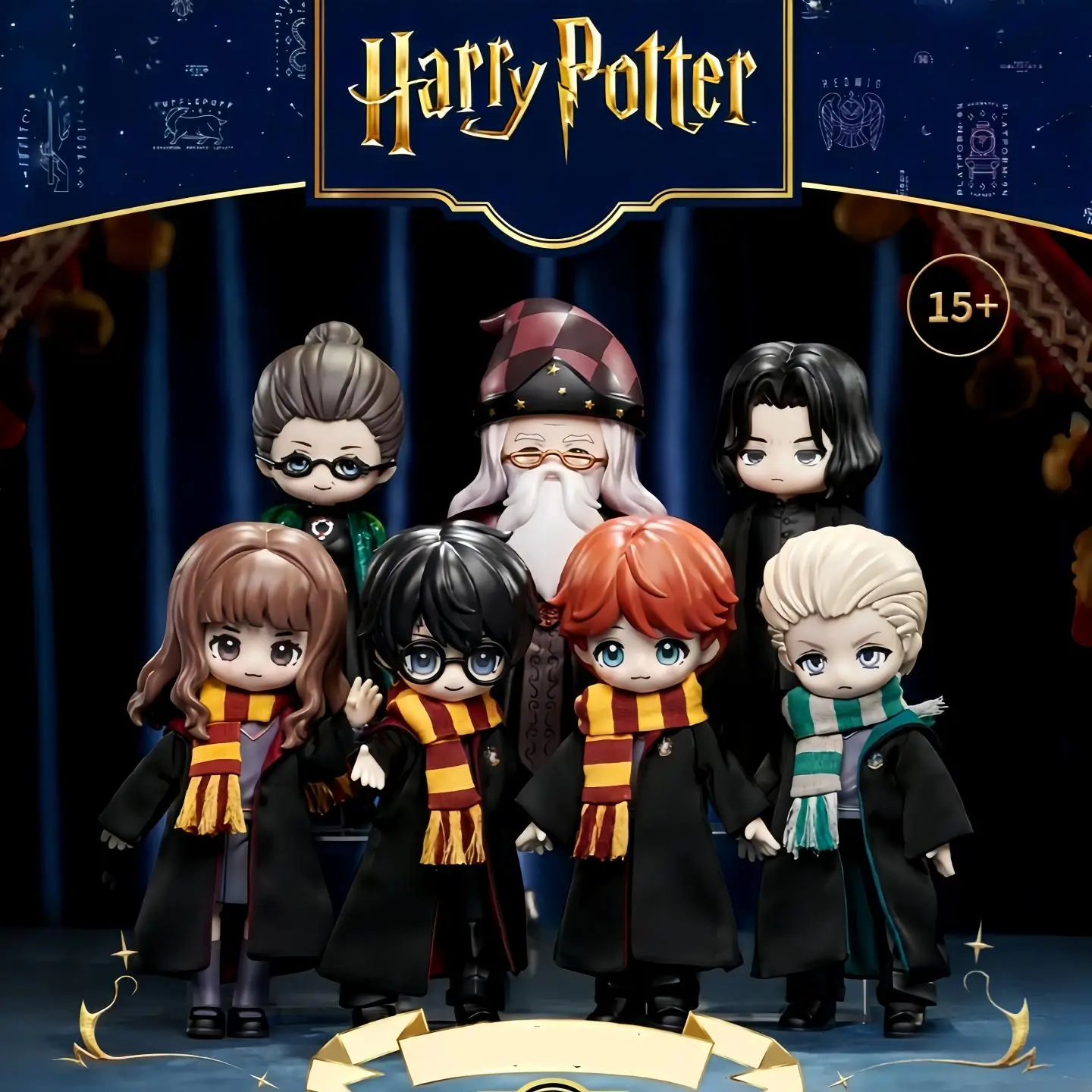 Harry Potter Themed Articulated Collectible Figurine Blind Box - 6 Designs, Unisex Anime & Manga Cloth Outfit, Desktop Office Ornament, Holiday/Birthday Gift (Toys & Hobbies Action & Toy Figures, Back To School)