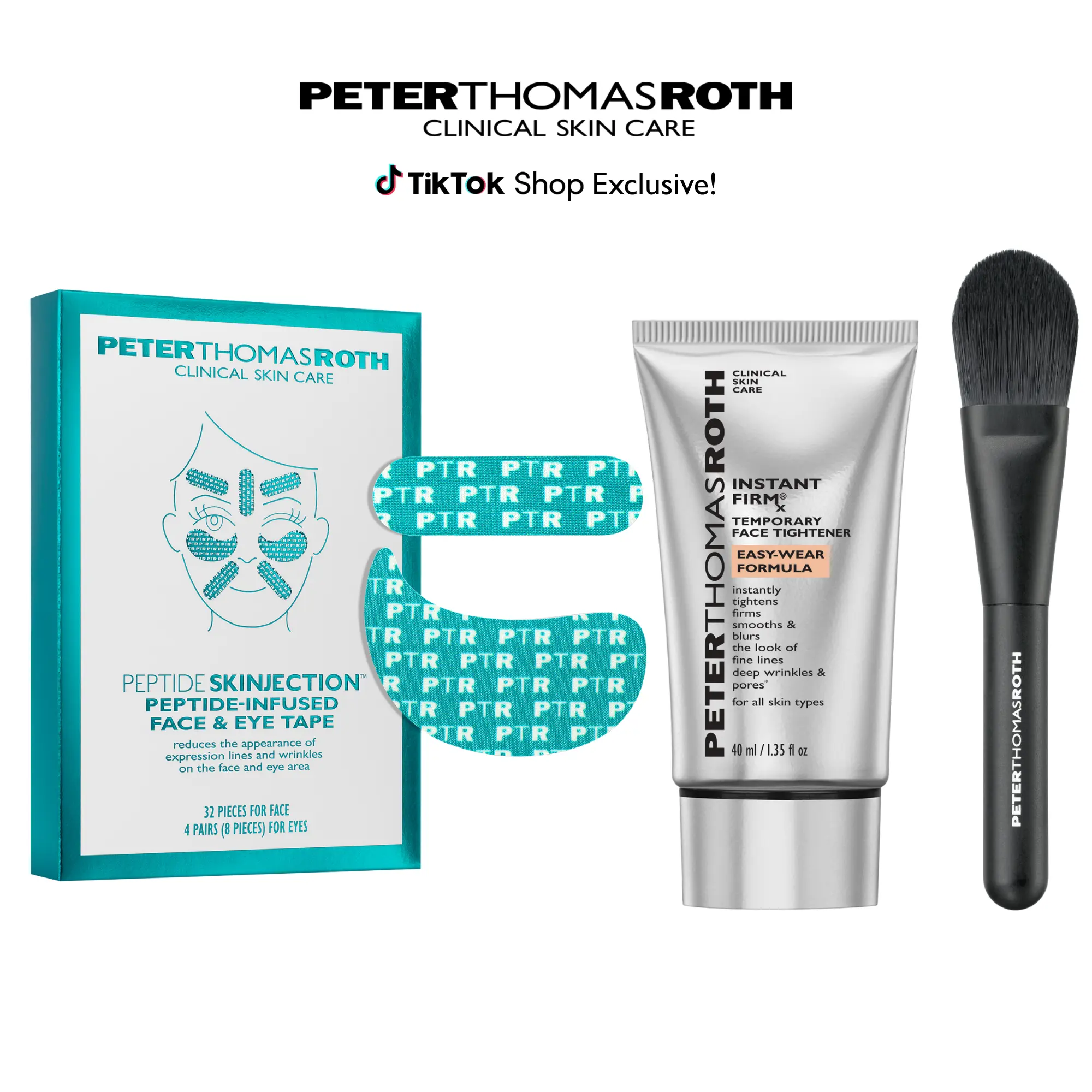 Peter Thomas Roth Instant FirmX Easy Wear Face Tightener & Peptide Skinjection Peptide Infused Face + Eye Tape Peter Thomas Roth Instant FirmX Easy Wear Face Tightener & Peptide Skinjection Peptide Infused Face + Eye Tape