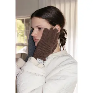SEOUL CASHMERE GLOVE | chocolate