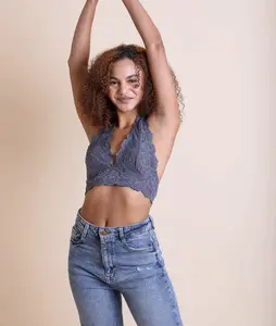 Floral Lace Halter Bralette