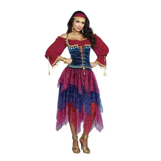 Gypsy - Fortune Teller - Pirate - Renaissance - Costume - Women - 2 Sizes