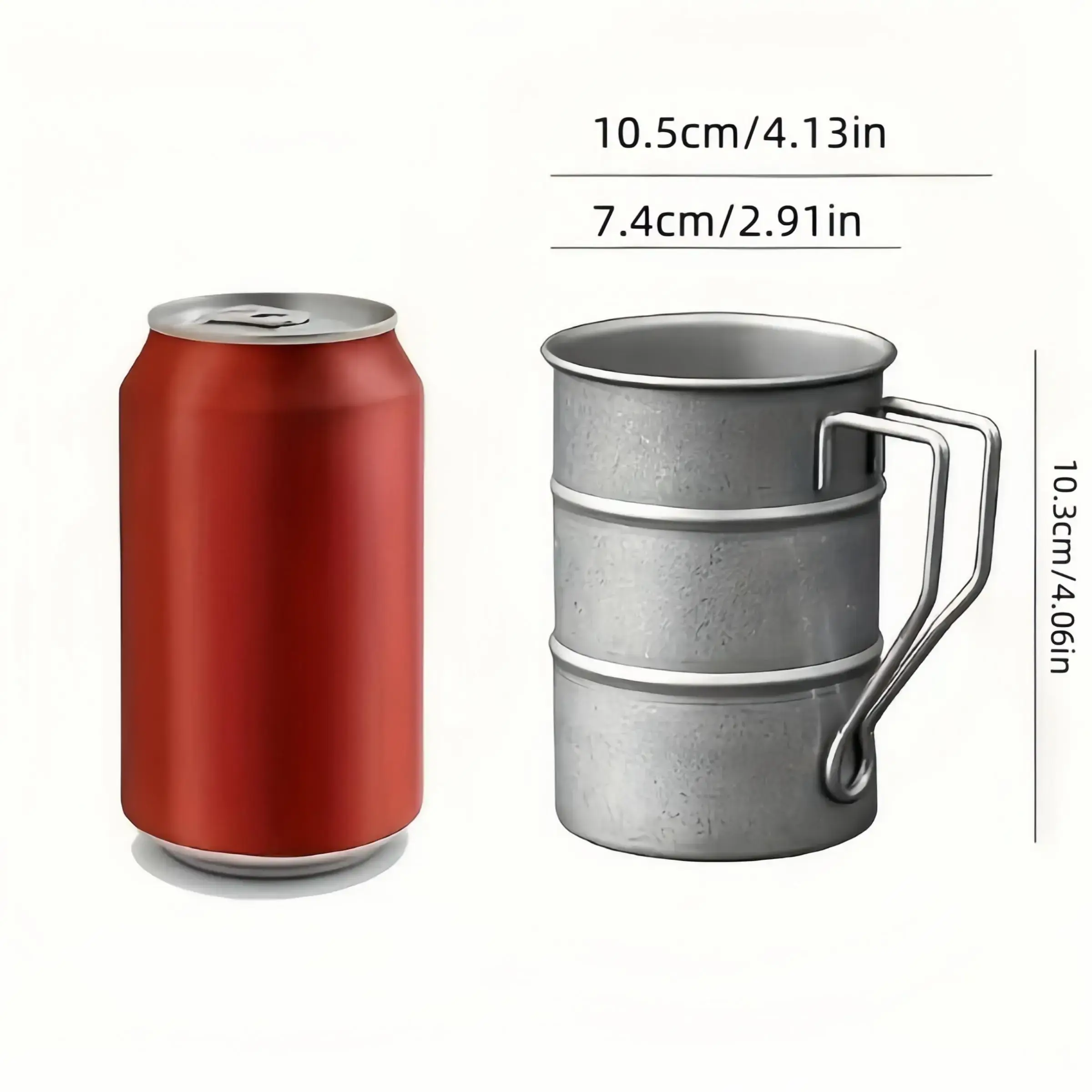 Stainless steel outdoor camping cup, vintage handheld vintage beer cup, coffee water cup, picnic travel beverage container, travel coffee cupRAIMENTRY Stainless steel outdoor camping cup, vintage handheld vintage beer cup, coffee water cup, picnic travel beverage container, travel coffee cupRAIMENTRY