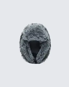 Liza Grey Faux Fur Trapper Hat