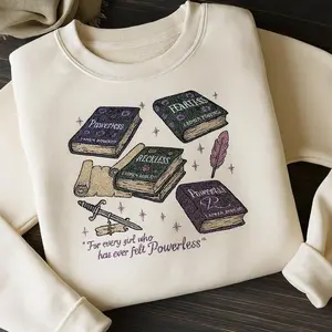 Embroidered Powerless Series Lauren Roberts Shirt, Kai Azer & Paedyn Gray Shirt, Fantasy Bookish Shirt, Powerful Book Shirt, Bookish Gift