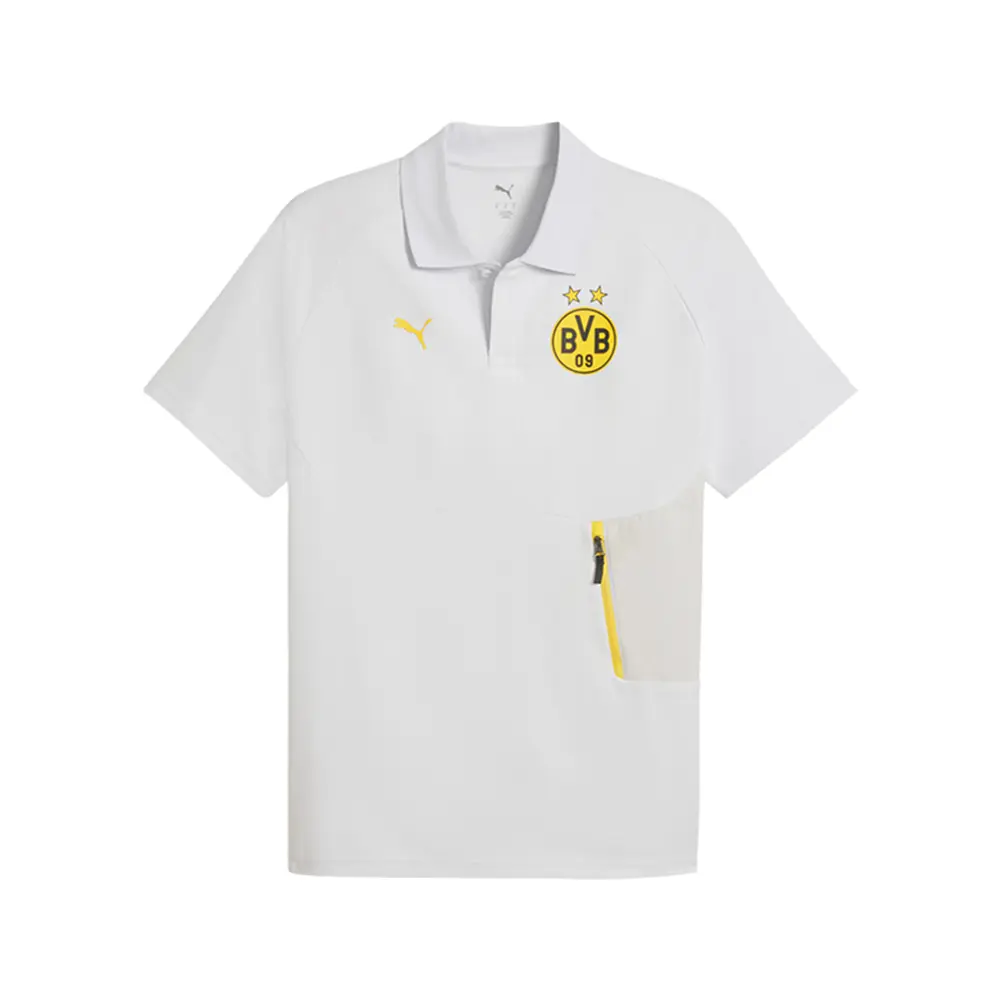 PUMA Mens Borussia Dortmund Pumatech Shirt Casual Casual - White