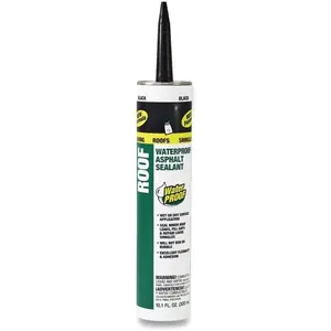 18268 6 Pack 10.1 oz. Roof  Asphalt Filler and Sealant, Black