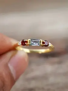 1 PC Glamorous CZ Promise Ring For Women Wedding Engagement Valentine's Day Party Gift