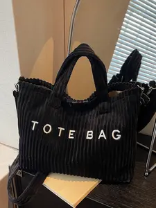 niche design simple leisure daily commuter tote bag , retro fashion,     texture and portable design, practical and versatile multi-color optional, suitable for office workers, student parties and so on.