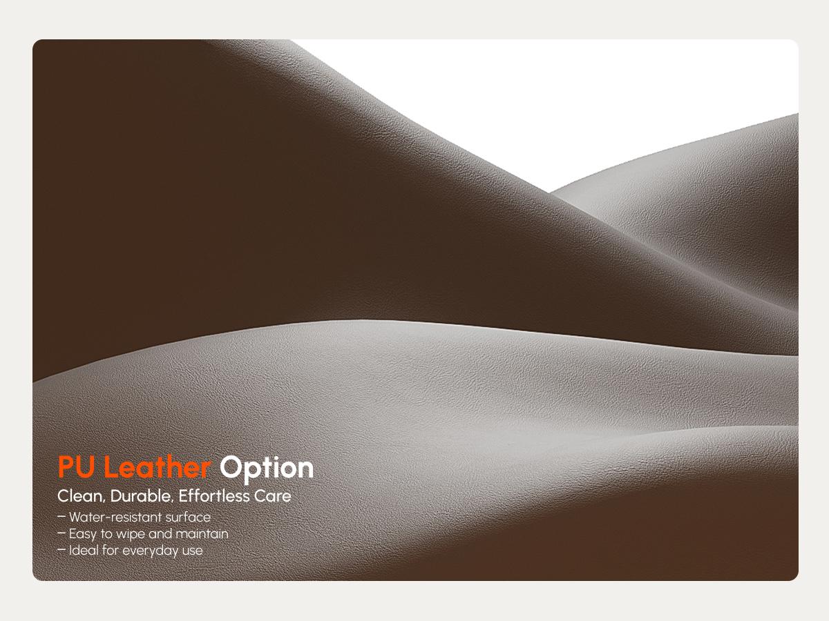 Dowinx Office Chair Big and Tall with Pocket Spring Cushion,High Back Computer Gaming Chairs with Linkage Armrests,Executive Desk Chairs with Footrest,PU Leather Brown,Fabric-Black