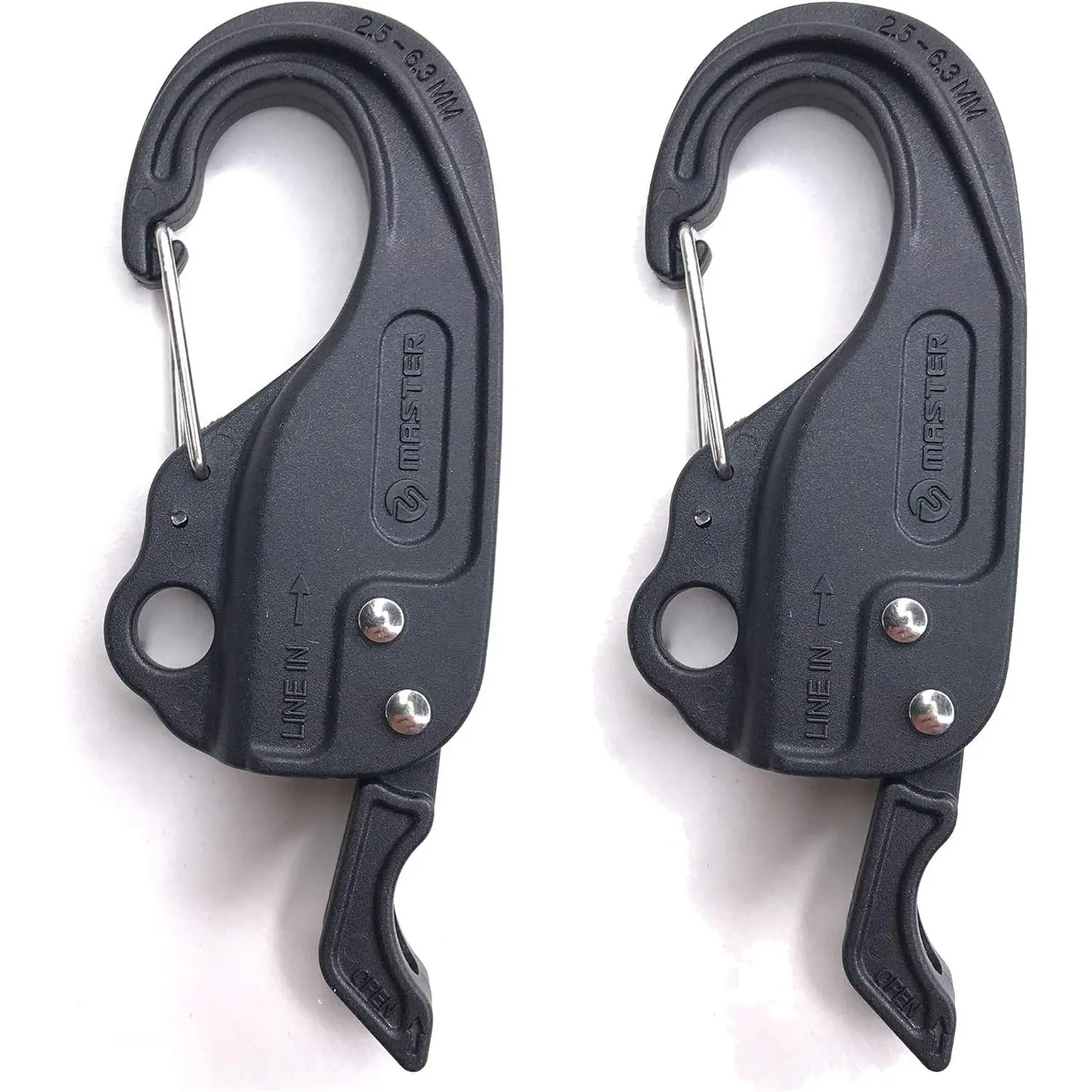 Rope Tightener, Guyline Adjuster for Tents and Tarps one Hand Control Tie Down Cam Mechanism for Camping, Hiking, Backpacking (2pcs) Essential Pocket Tools for Post-Disaster Recovery,Windproof