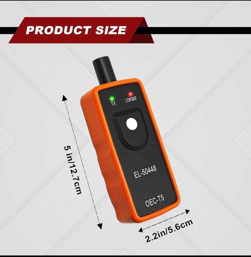 General Automotive TPMS Reset Tool, EL-50448 Tire Pressure Monitoring System Relearn Tool, 315/433 MHz Compatible with GM/Opel Vehicles - Battery NOT Included