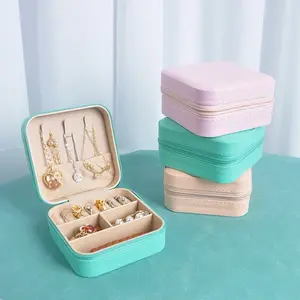 Travel Jewelry Case - Stocking Stuffers for Teen Girls - Small Jewelry Travel Organizer Box Travel Essentials Christmas Gift for Women Girl
