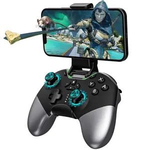 Controller for /PC//Android/ Arcade MFi /TV/Steam, Hall Effect Joysticks   Controller Gamepad with/Phone Clip/Lock Speed/Macro/6-Axis Gyro/Dual Motors/Turbo