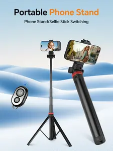 adjustable tripodfor iPhone/Android & Selfie Stick with Remote, Upgraded Stand, Compatible with iPhone 16/15/14/13, Travel-Friendly & Stable
