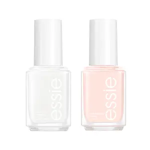 French Manicure, Salon-Quality Nail Polish Duo, Vegan, Essie