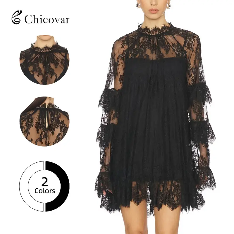 whats on your mind black lace dresses - TikTok Shop
