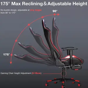 GC-RC03 Massage Gaming Chair 7-Point Adjustable Seat Height Ergonomic Office chair
