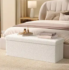 Storage  Bench, Storage Chest, 15 X 43 X 15 Inches, Foot Rest Stool, End Of Bed Bench, Load Up To 660 Lb, For Living Room, Bedroom, Entryway