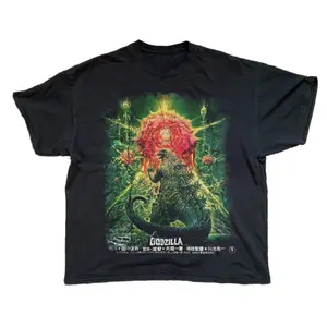 Vintage 'Godzilla Vs Biolante' 1989 Washed Black T-Shirt Unisex Shirt, Funny shirt, Graphic Unisex Tee, All Color All size