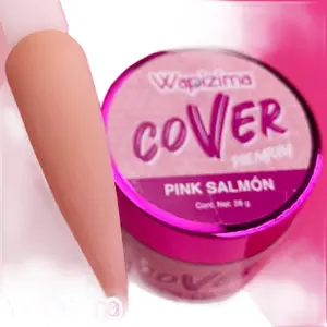 Wapizima pink salmon cover premium powder acrylic