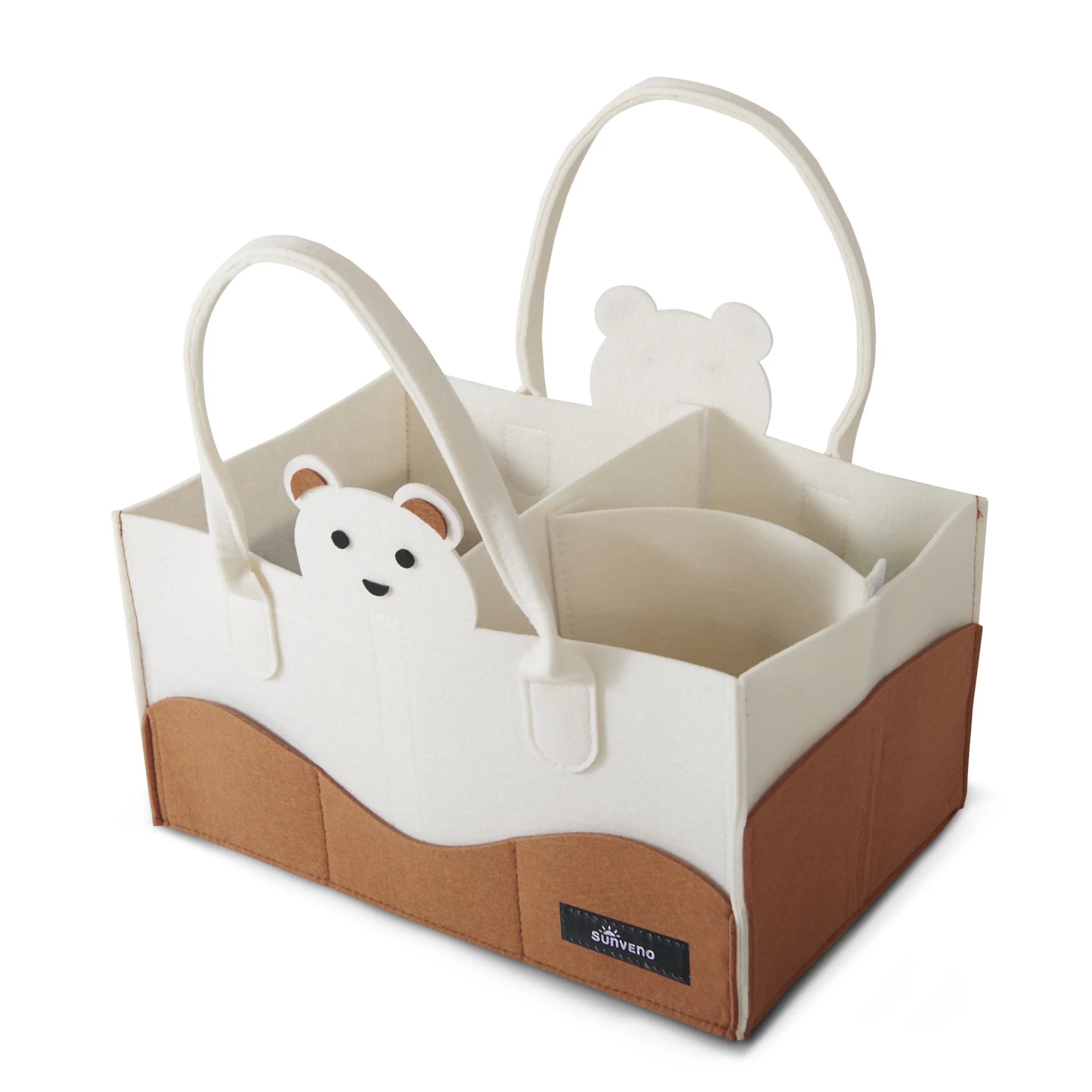 Sunveno Cartoon Diaper Storage Basket Organizer diaper caddy
