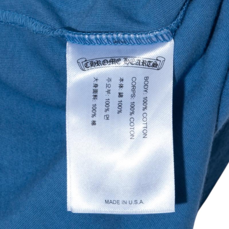 Chrome Hearts Turbo Logo Short Sleeve Tee Shirt Blue Multi