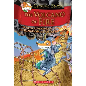 USED Book - The Volcano of Fire (Geronimo Stilton and the Kingdom of Fantasy #5) by Stilton, Geronimo (Hardcover) - english