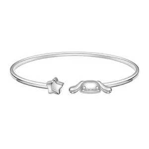 Sanrio Cinnamoroll Open-Ended Lucky Bracelet Adjustable Unisex with Adorable Character Charm