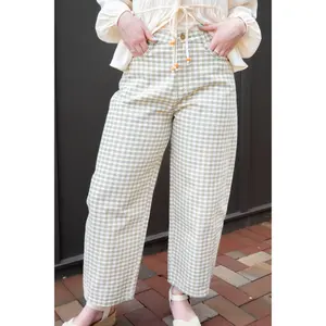 Elizabeth Checker Barrel Pants
