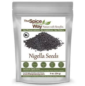 The Spice Way - Pure Nigella Seeds No Preservatives, Non-GMO, No Salt, Versatile for Dips, Salads, Dough & Vegetables - Flavor